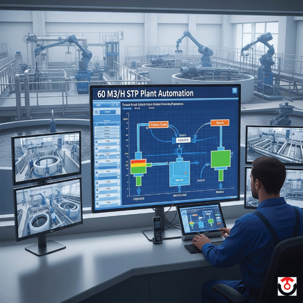 60 M3/H STP Plant Automation