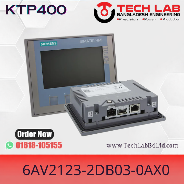 Siemens HMI KTP 400 Price in Bangladesh | 6AV2123-2DB03-0AX0 Price in BD | Siemens 4 Inch Best HMI