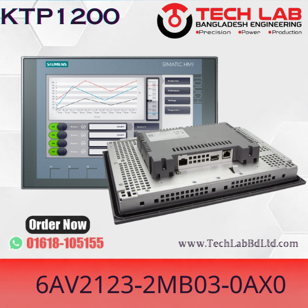 Siemens HMI KTP1200 Price in Bangladesh | 6AV2123-2MB03-0AX0 Price in BD | Siemens 12 Inch Best HMI