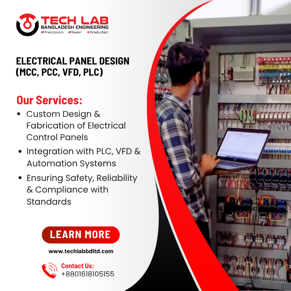 Electrical Panel Design (MCC, PCC, VFD, PLC)