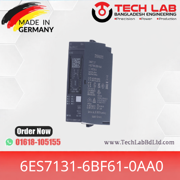 SIEMENS  SIMATIC ET 200SP, DI 8x 24V DC SRC BA  Bangladesh.  Mlfb 6ES7131-6BF61-0AA0  price